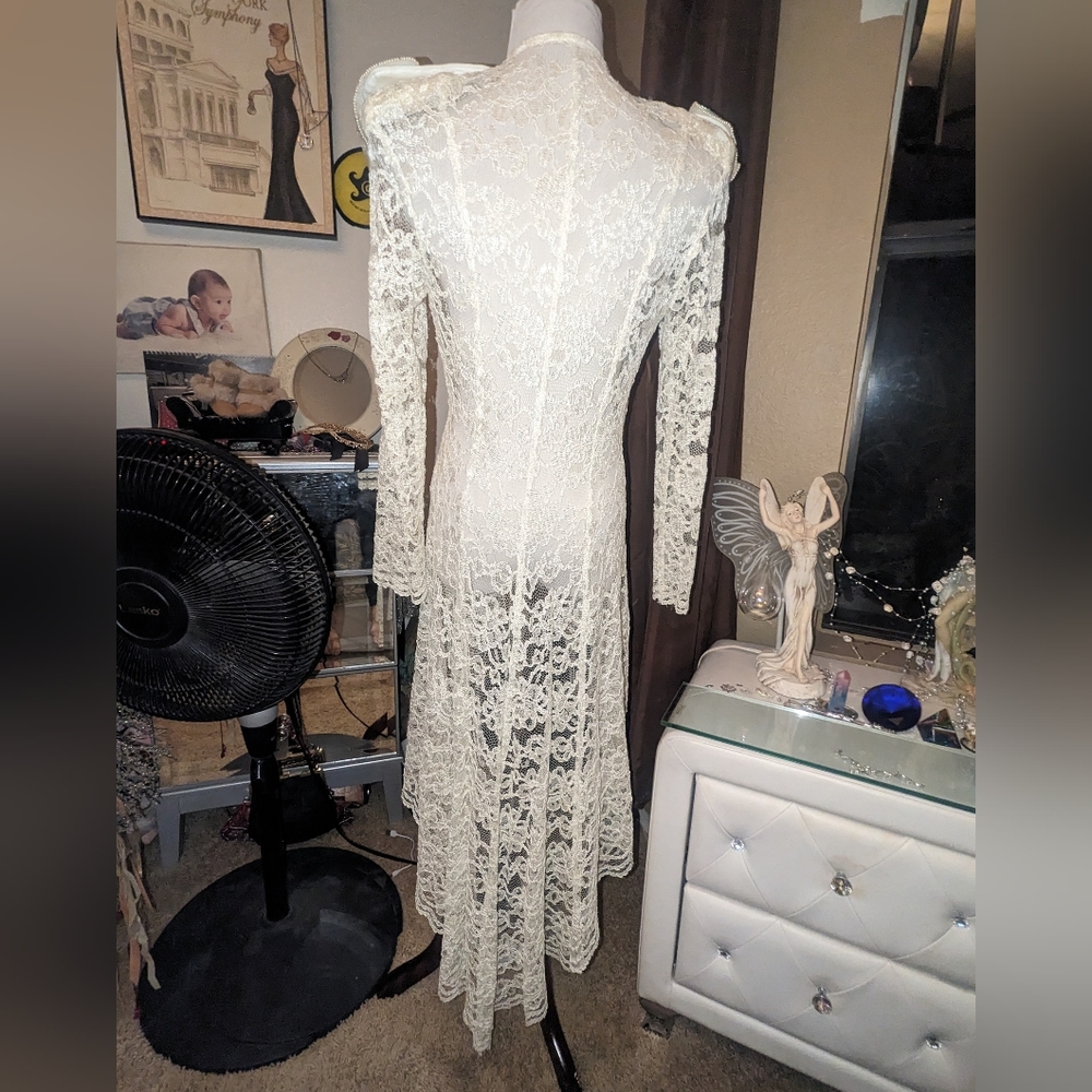 VINTAGE ABSOLUTELY GORGEOUS (Boho, Victorian) WEDDING JACKET.  ONE OF A KIND.